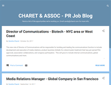 Tablet Screenshot of blog.charet.com
